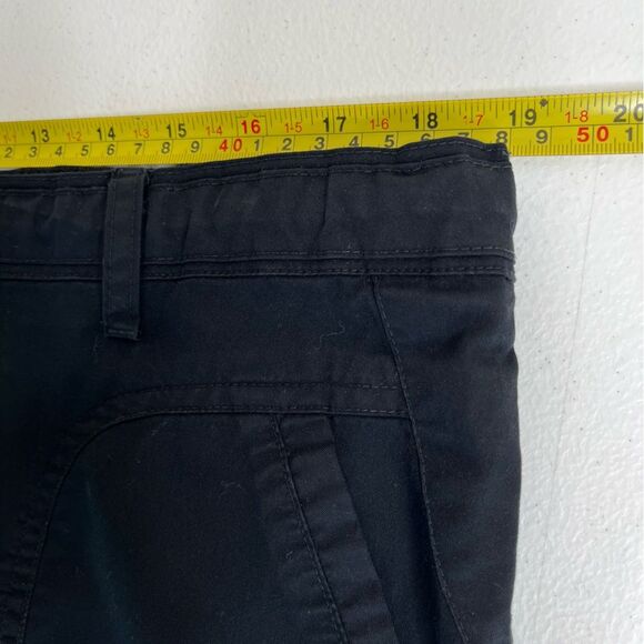 Black Scrub Uniform Cargo Pant Utility Split Hem Elastic Drawstring Women XL - Picture 10 of 15